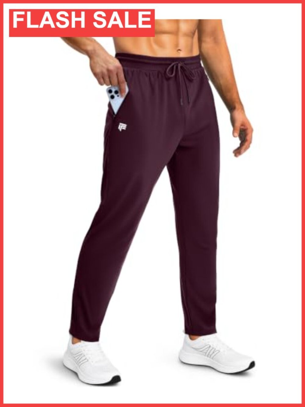 Mens Sweatpants with Zipper Pockets Joggers Athletic Gym Track Pants